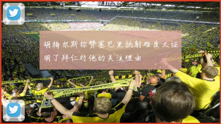 胡梅尔斯称赞塞巴里挑射难度大证明了拜仁对他的关注理由
